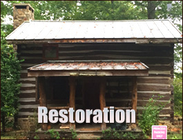 Historic Log Cabin Restoration  Horry County,  South Carolina
